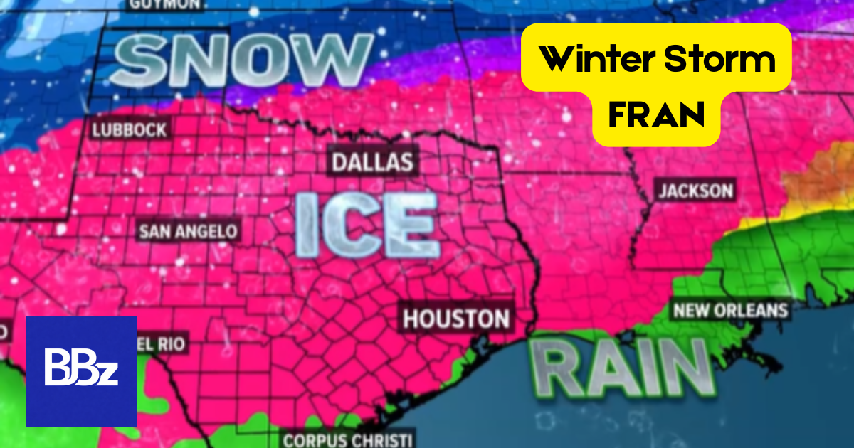 Winter Storm Fran Takes Center Stage