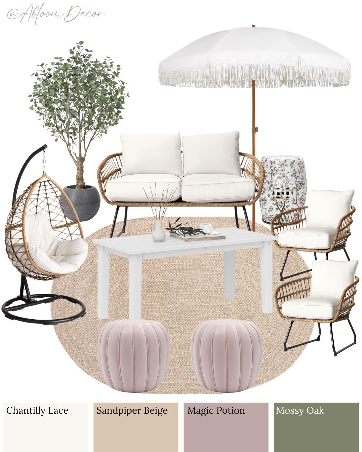 Chic Backyard Lounge Setup