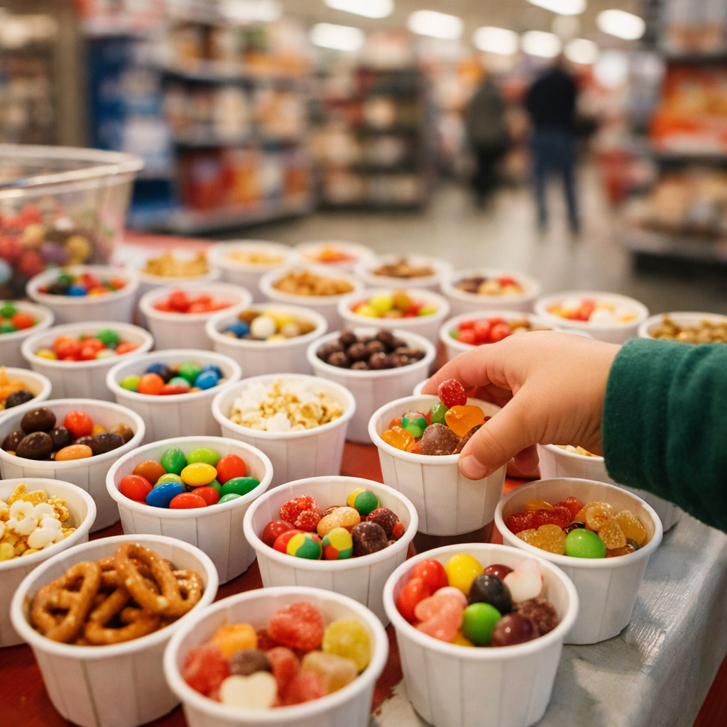 Candy samples and easy-mode business deals