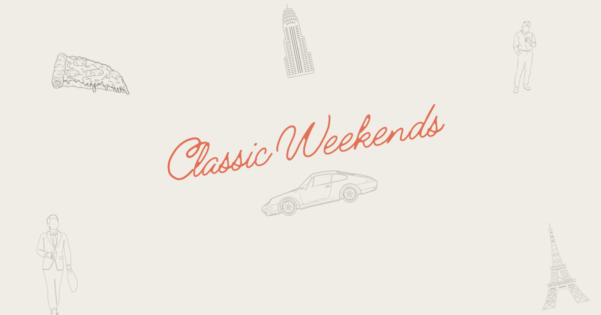 About Me: Viktor's Newsletter -> Classic Weekends (1)