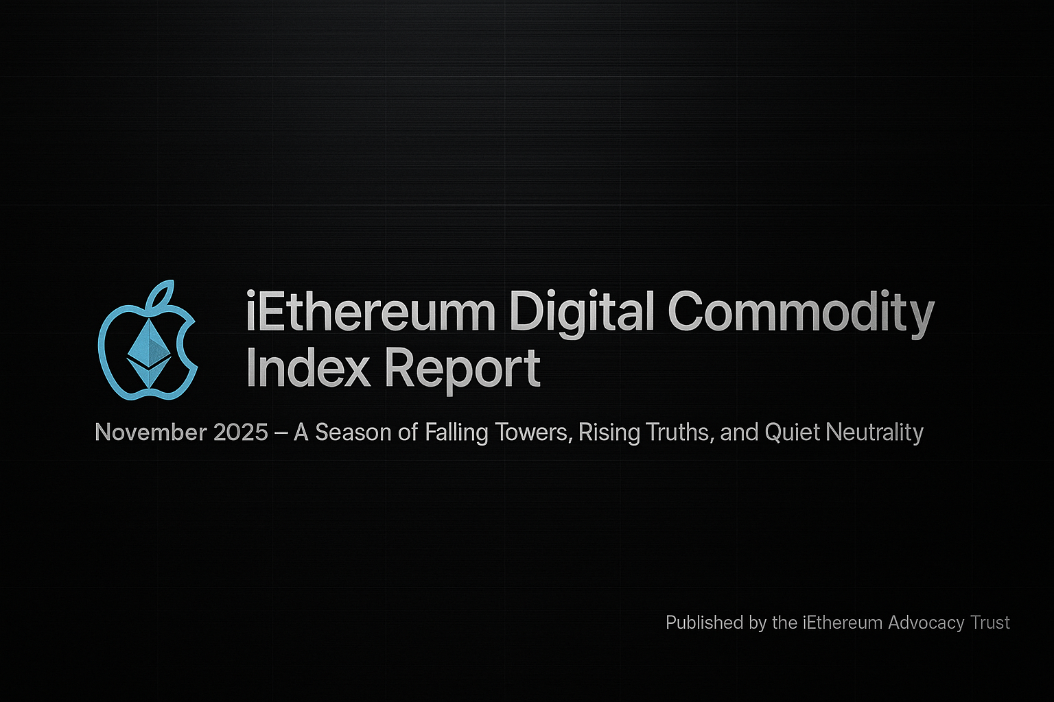 November 2025 iEthereum Digital Commodity Index Report
