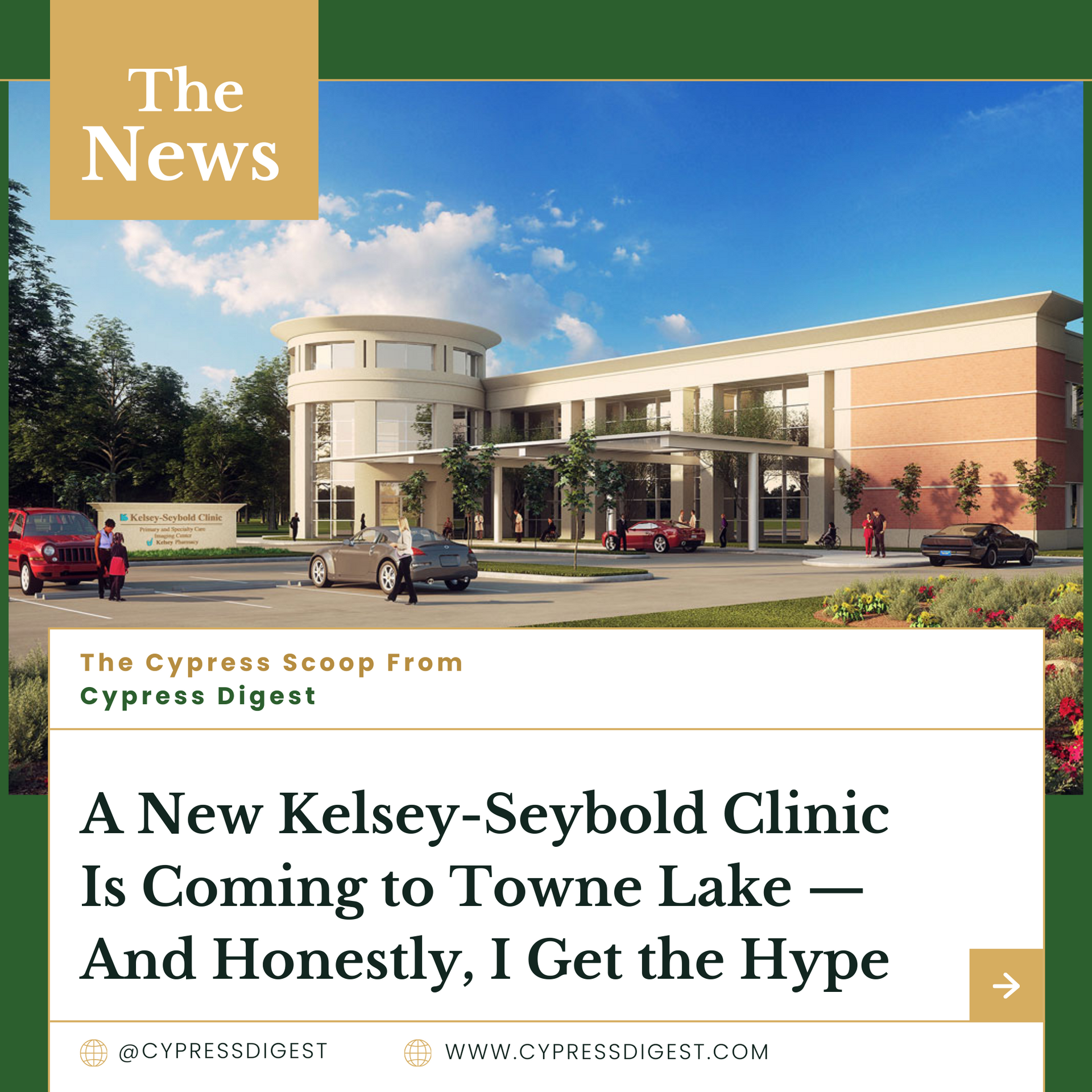New Kelsey-Seybold Clinic Coming to Towne Lake: What Cypress Families Need to Know