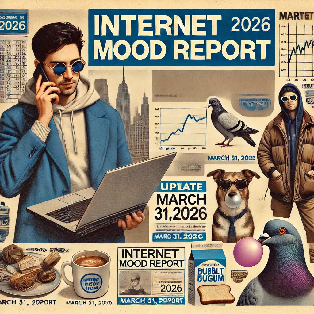 THE INTERNET MOOD REPORT — March 31, 2026