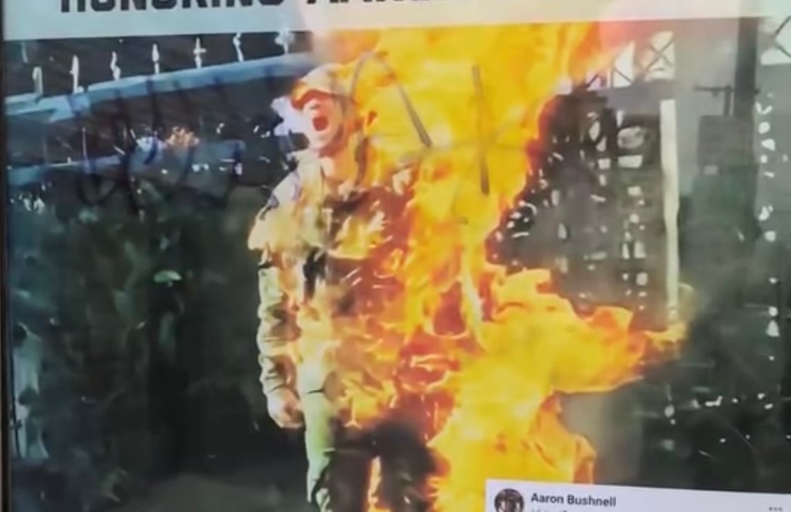 Fake SF Fleet Week Ads Call Out US Role in Gaza Violence