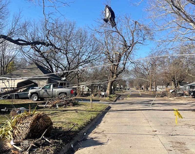 Preliminary EF-1 tornado causes damage across Ada
