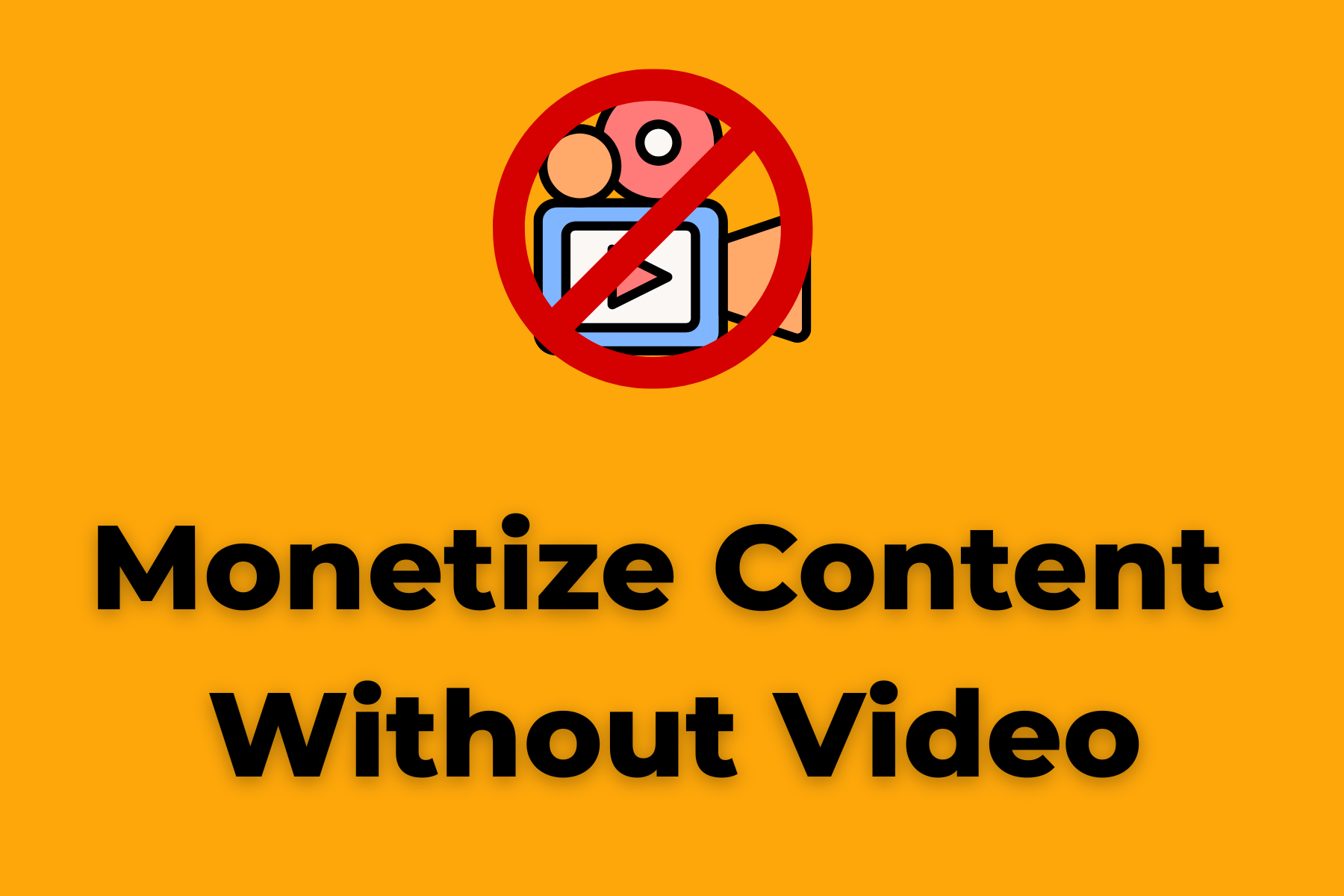 Monetize your content without video using images, carousels, and text