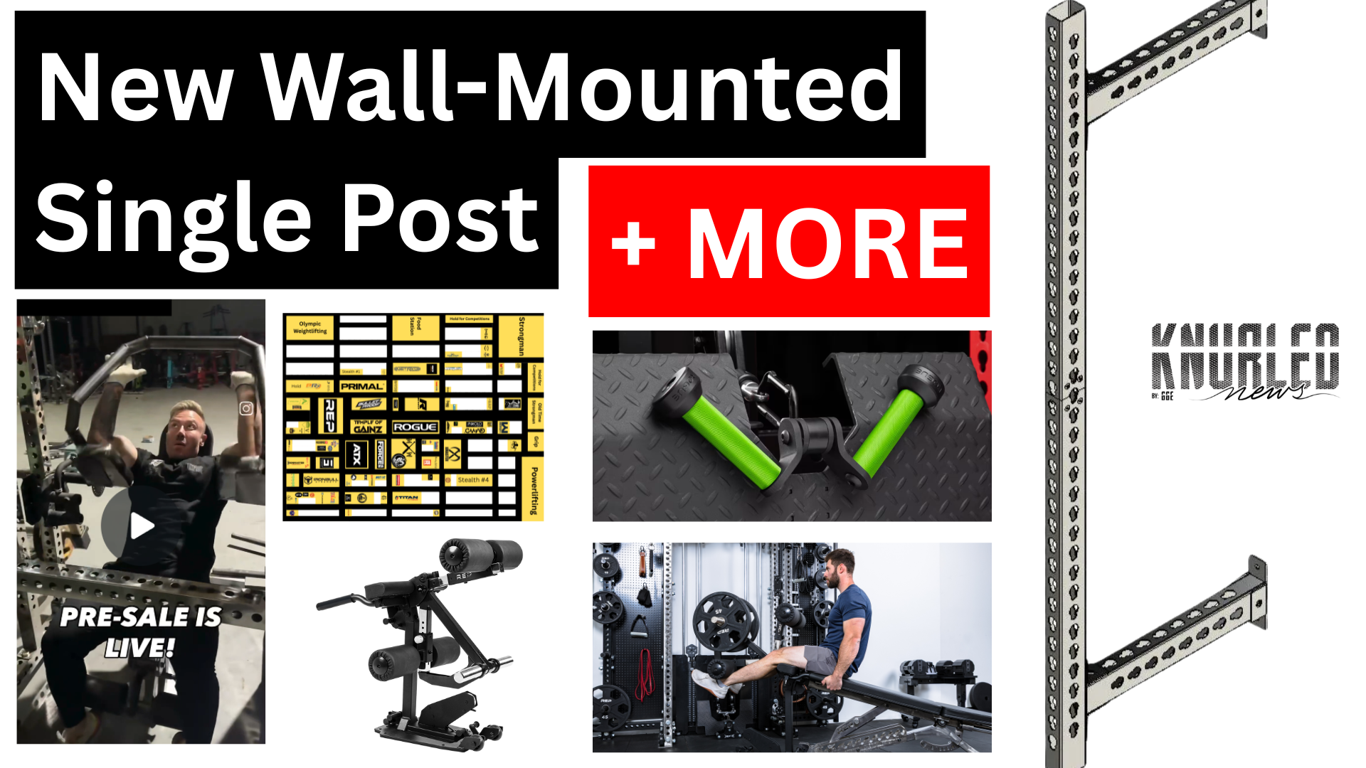 New Wall-Mounted Single Post (with a great discount right now) + More