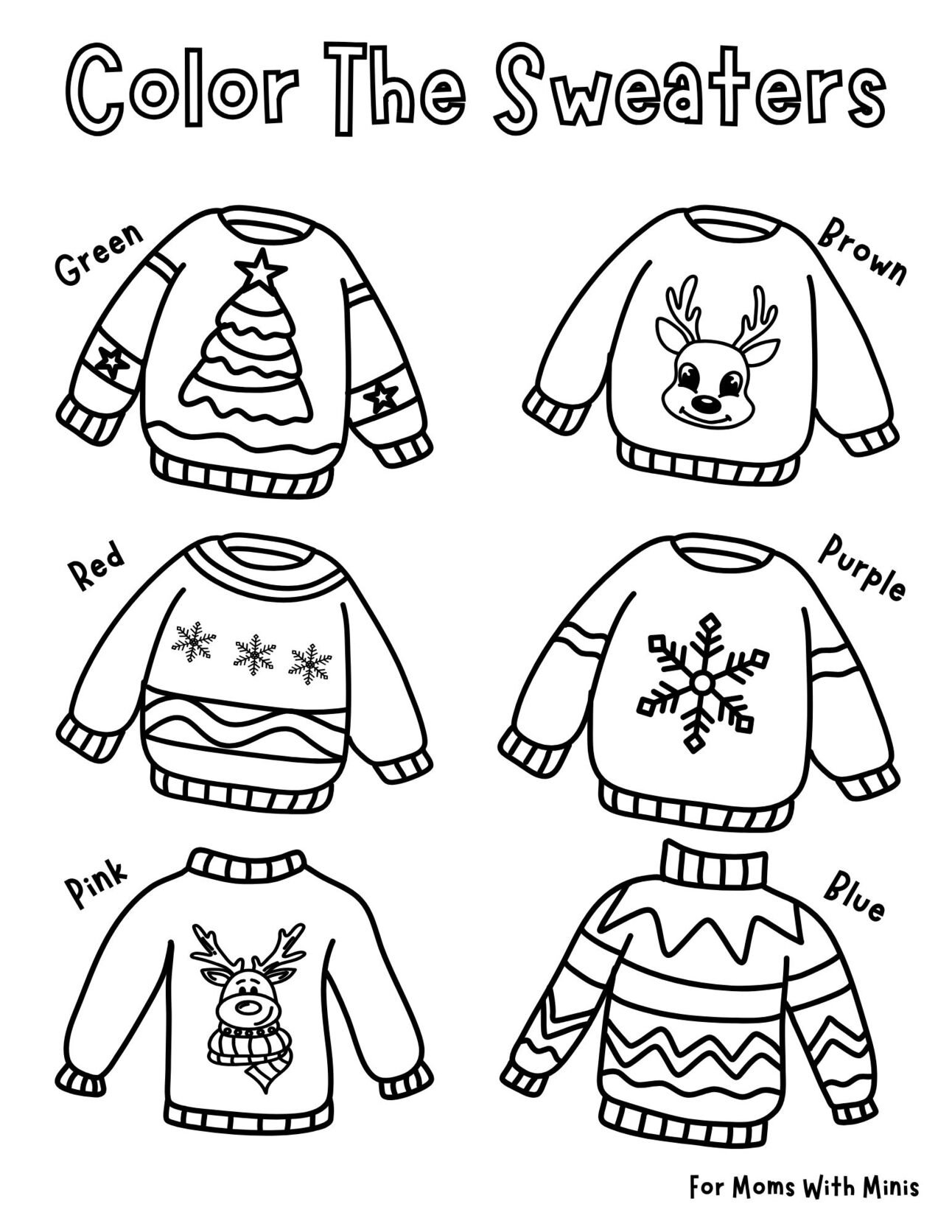 🧥 Color The Sweaters
