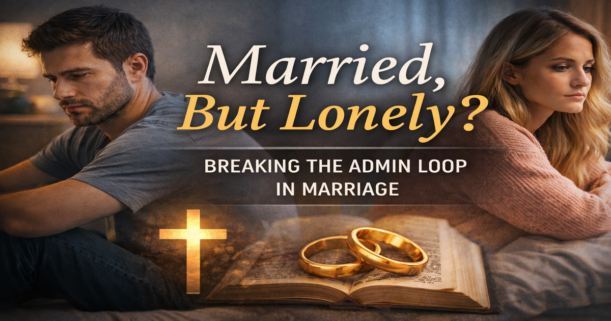 Married... But Lonely? How to Break the “Admin Loop” and Restore God-Centered Connection