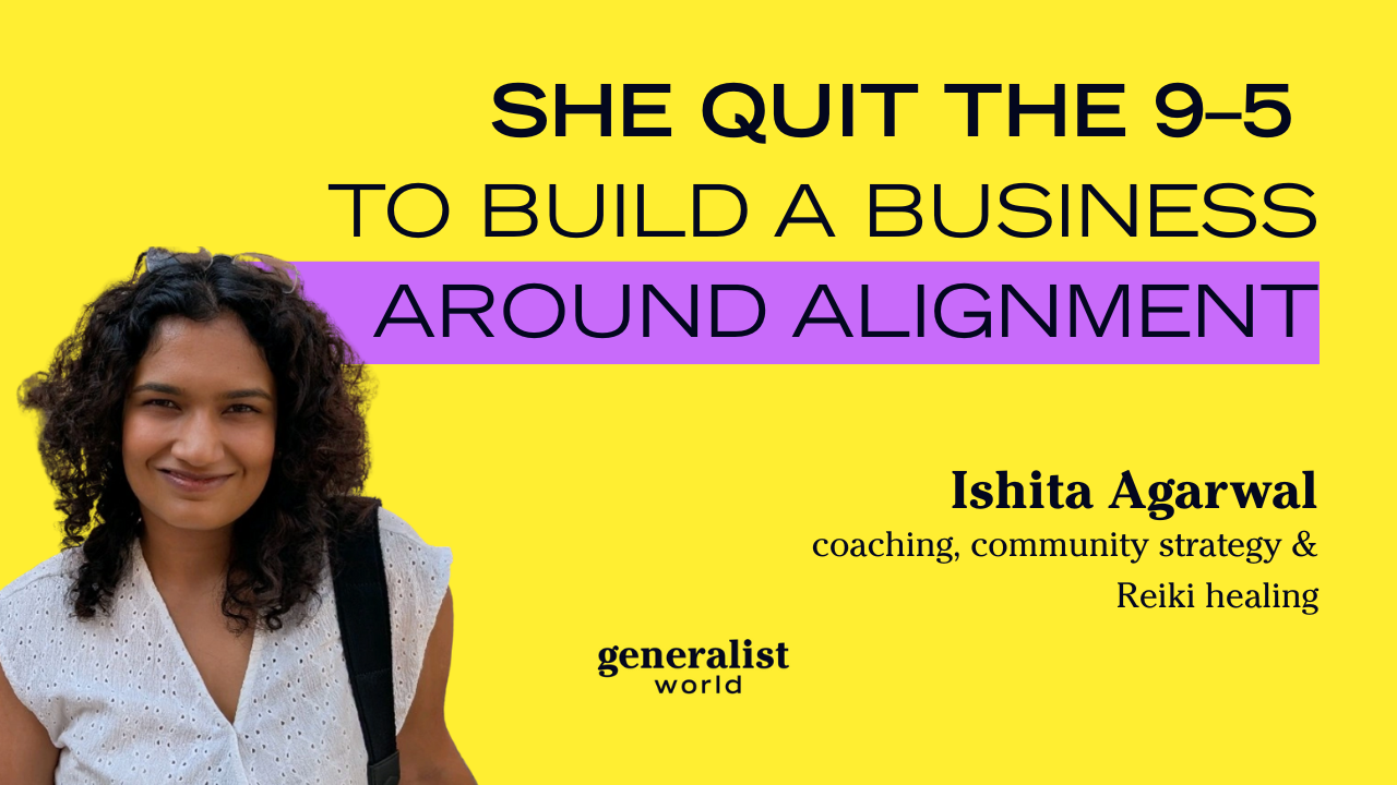 She quit the 9-5 to build a business around alignment