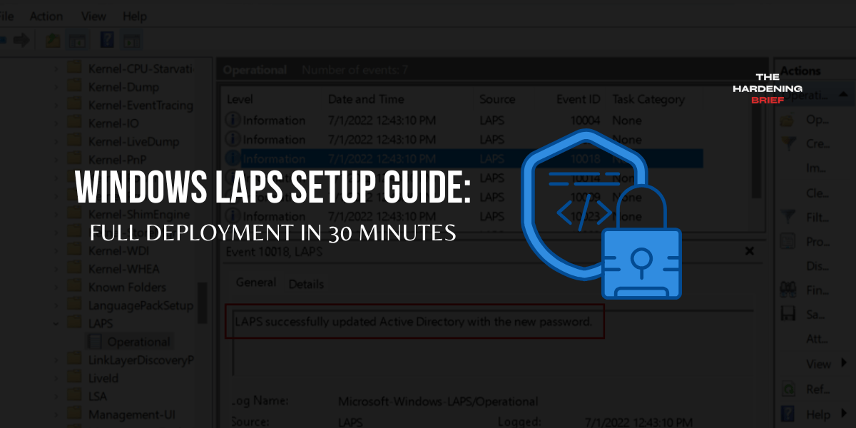Windows LAPS setup guide: full deployment in 30 minutes