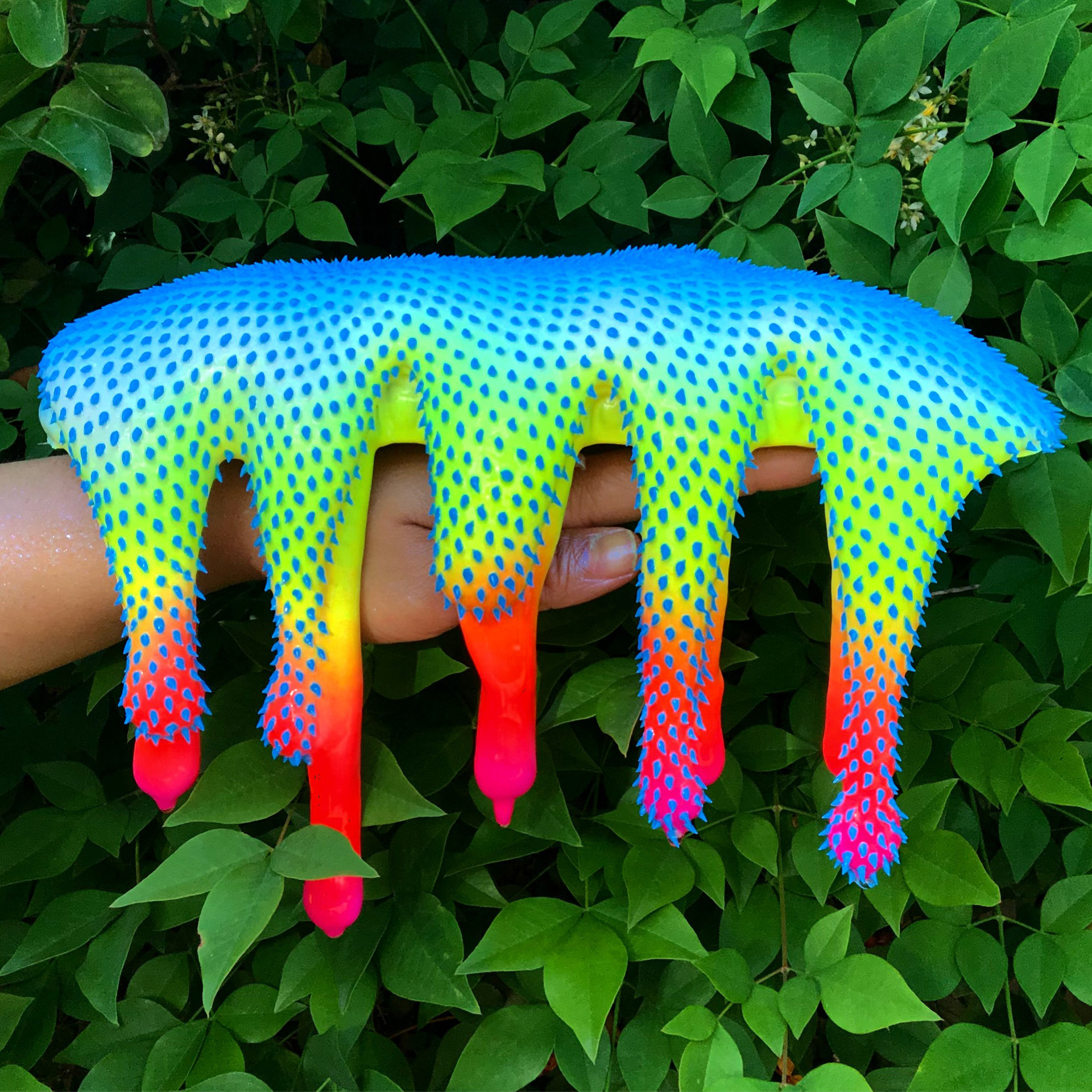 Dan Lam’s Neon Alien Blob Sculptures