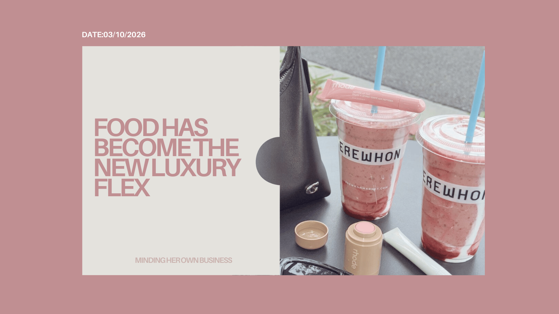 Food Has Become the New Luxury Flex