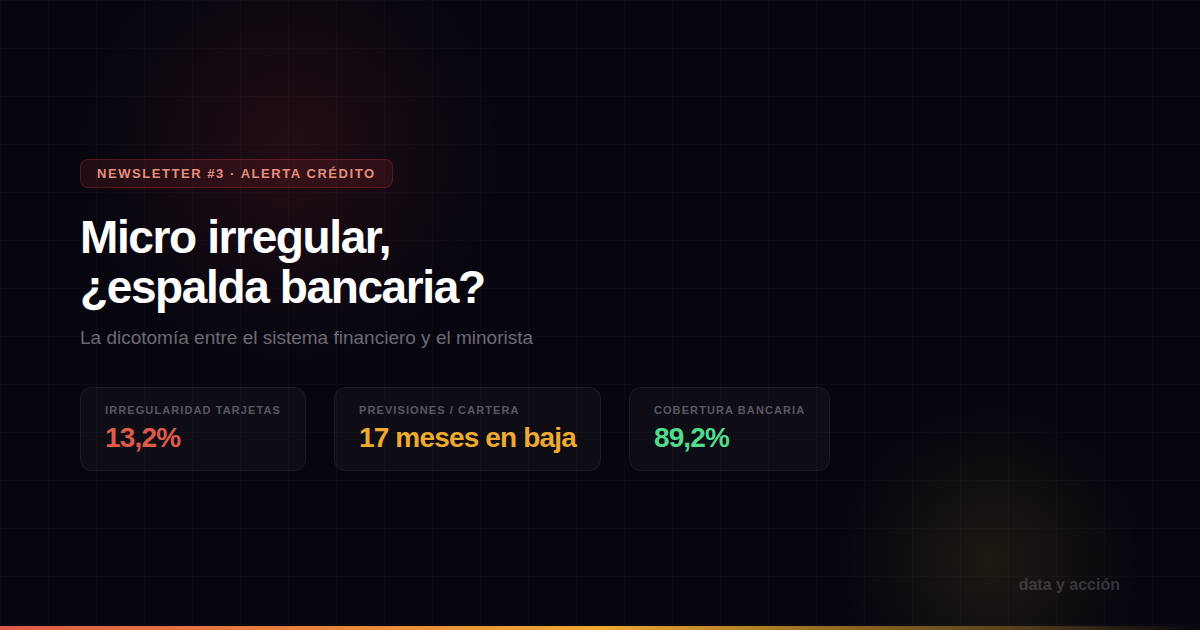 Micro irregular, ¿espalda bancaria?