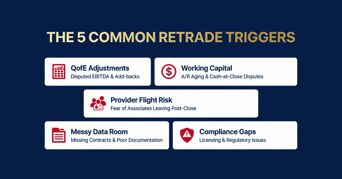 The Due Diligence Trap: How Buyers “Retrade” Your Price