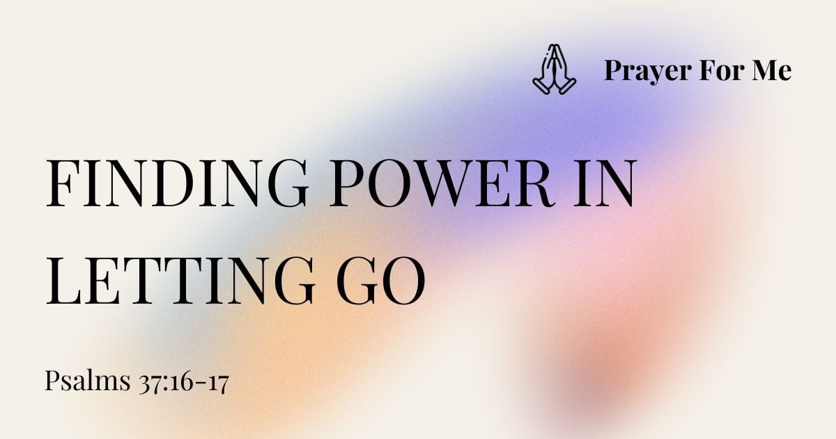 Finding Power in Letting Go