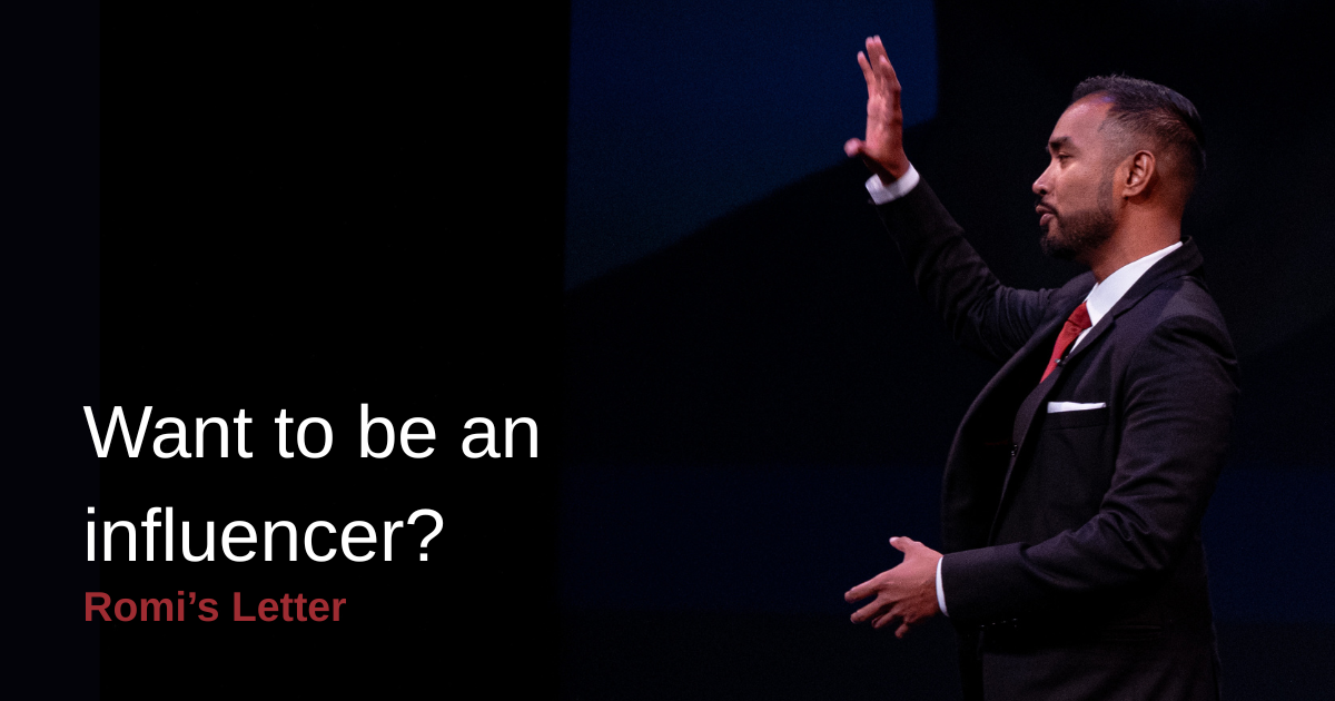 Want to be an influencer?