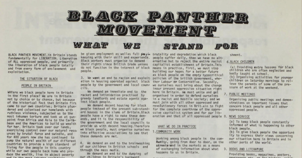 Reconcile Journal Digest #8: What can we learn from the black panther archive?