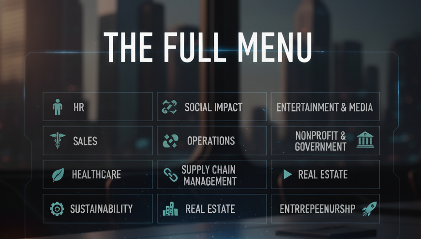 The Full Menu: MBA Career Paths Beyond Consulting, Finance, and Tech