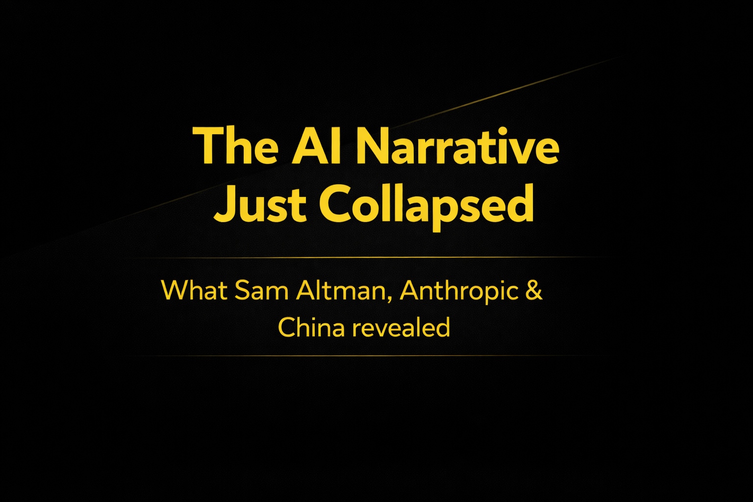  The week AI stopped pretending