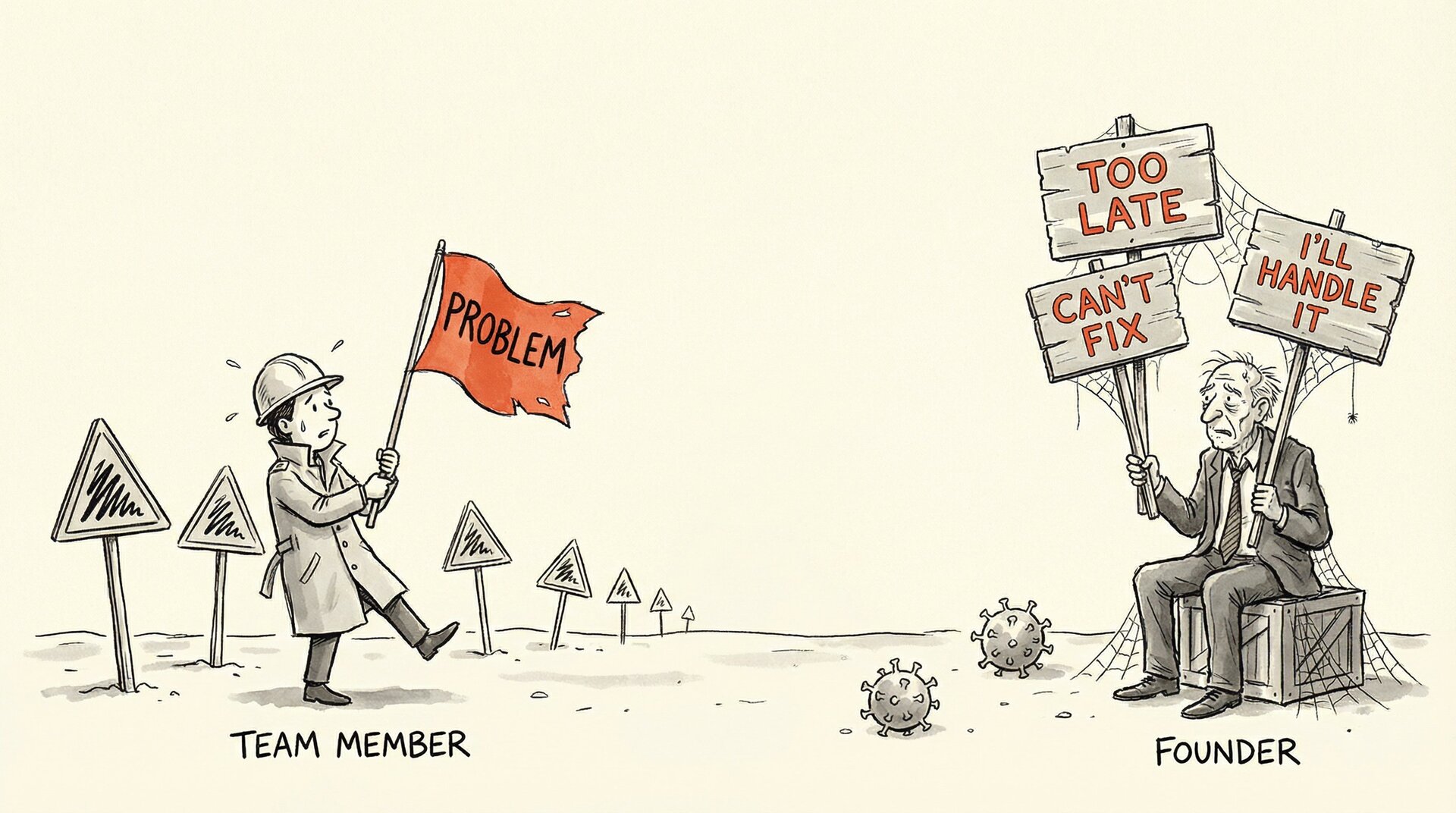 Your team learned to hide problems from you