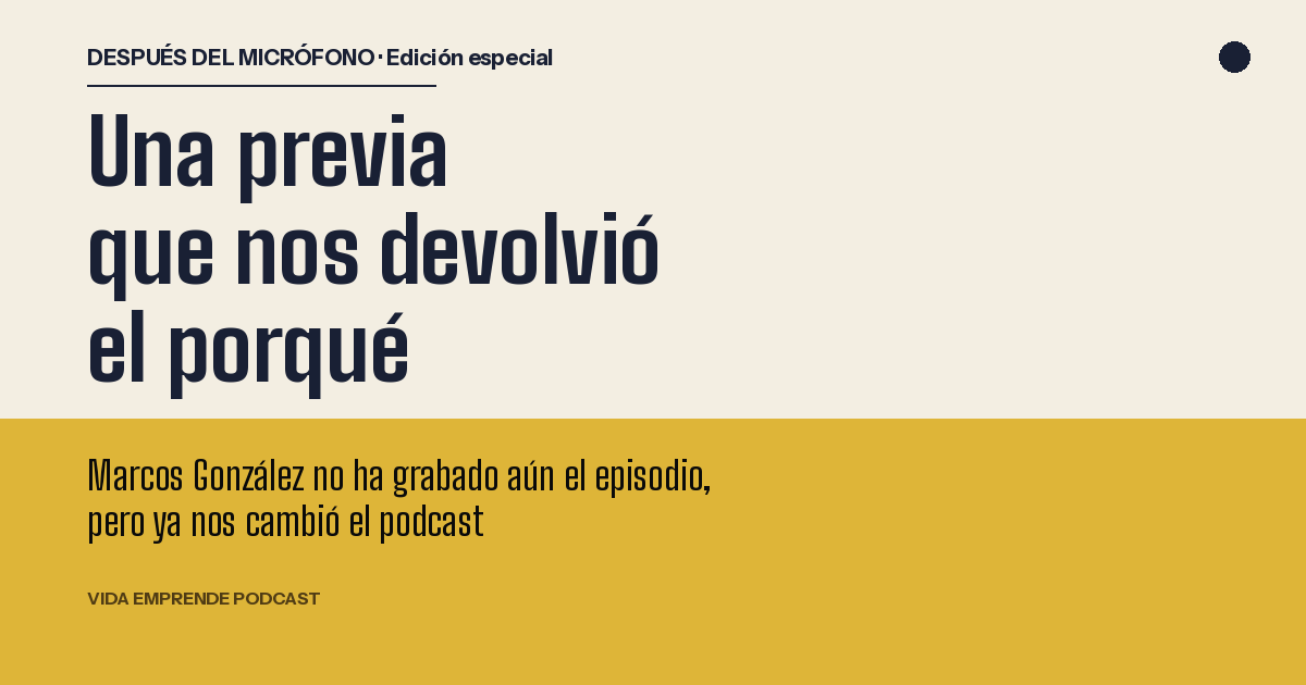 Una previa que nos devolvió el porqué