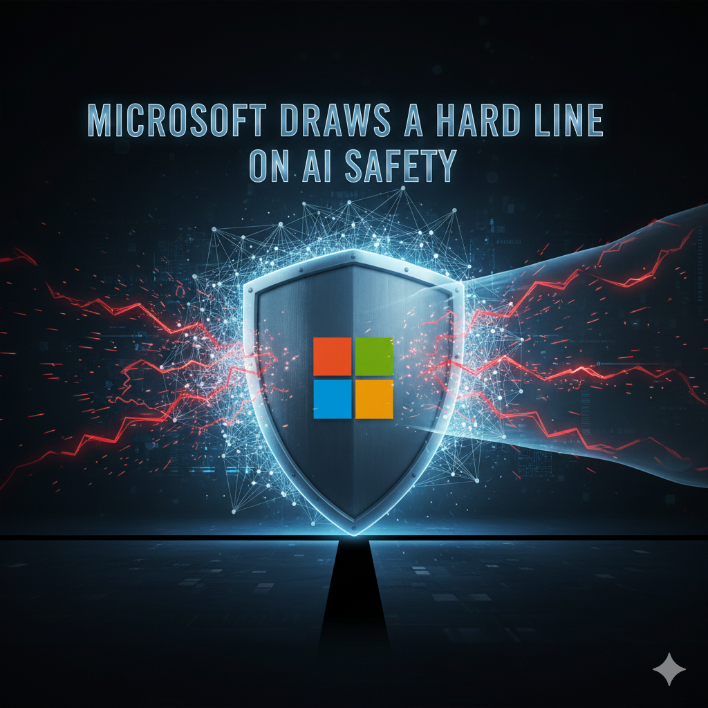 Microsoft Draws a Hard Line on AI Safety