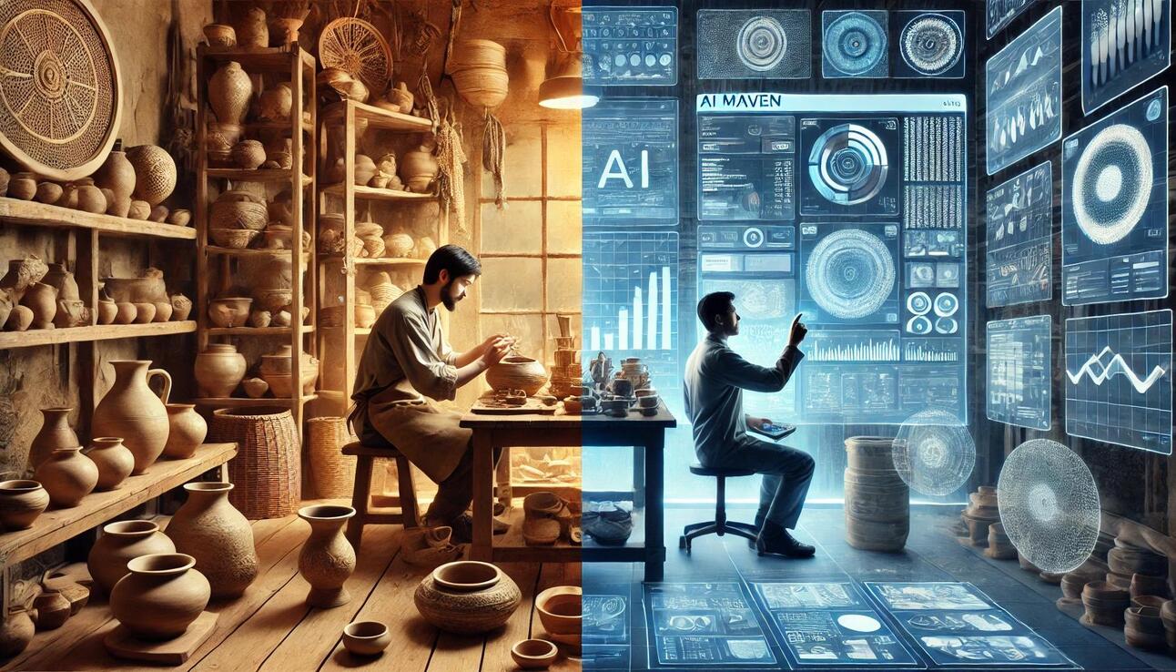 Artisan vs. AI Maven: Crafting a Balance in the Digital Age