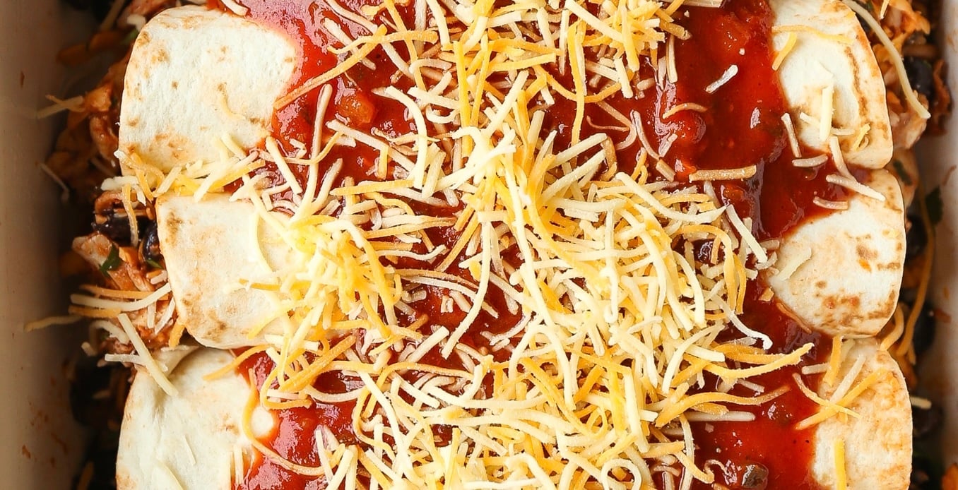 Weeknight Chicken Enchiladas 