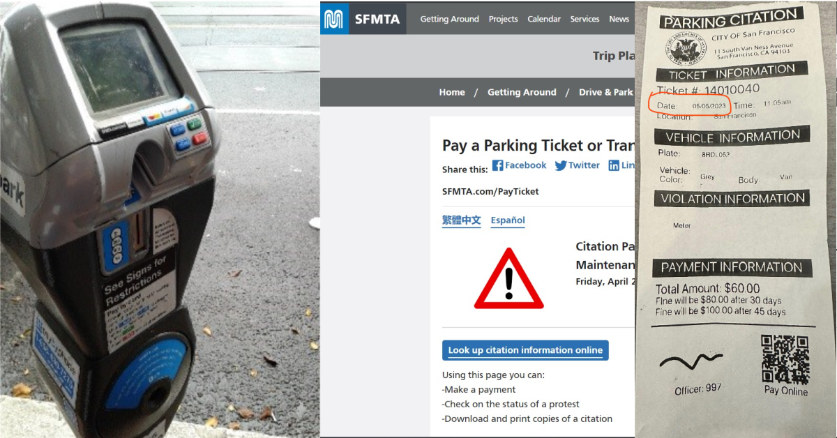 Bold, New Fake Parking Ticket Scam Running in San Francisco