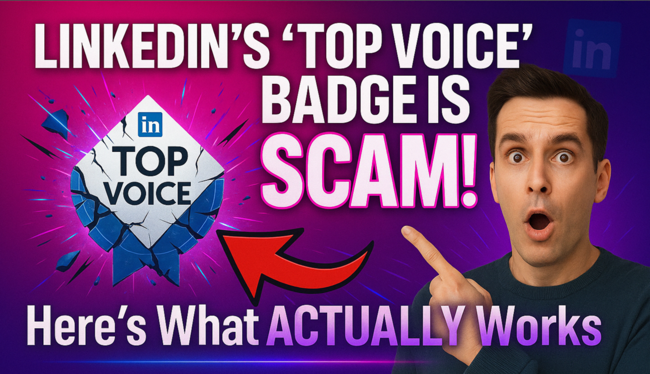 LinkedIn’s ‘Top Voice’ Badge is a Scam. Here’s What Actually Works.