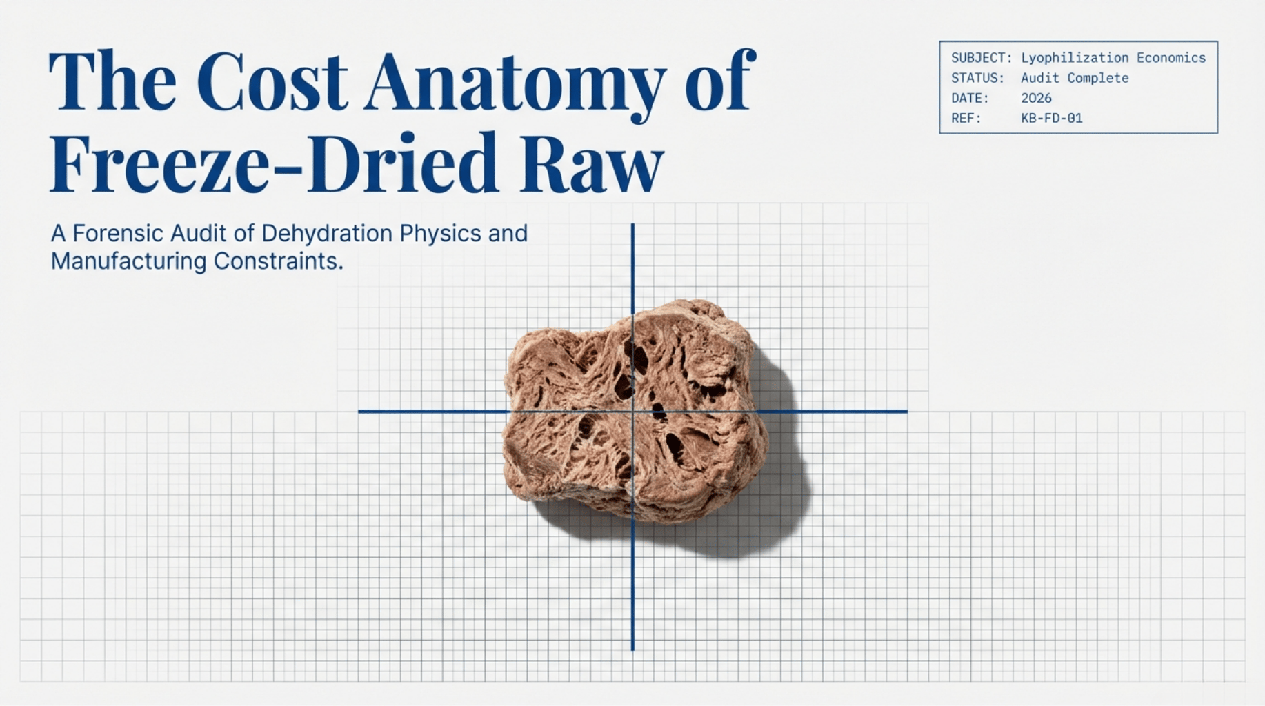 Cost Structure of Freeze-Dried Raw Pet Food
