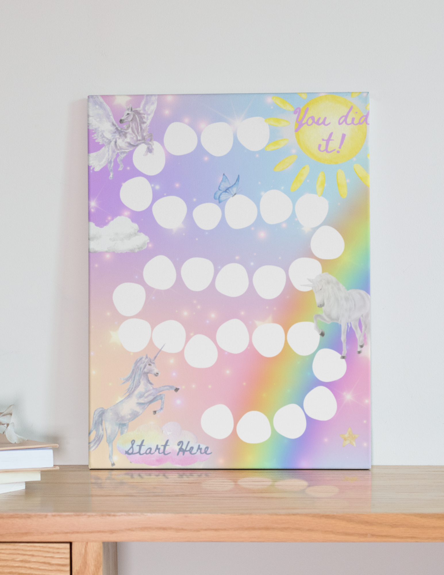 Unicorn Reward Chart & Chore Card