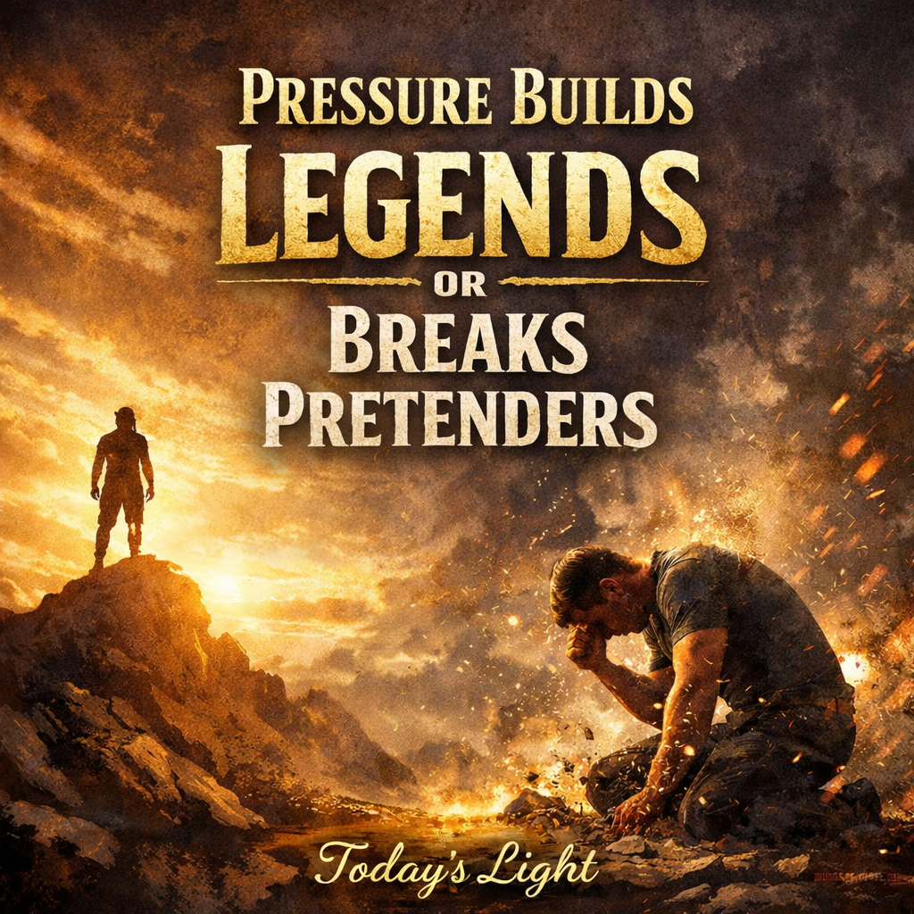 Today's Light | Pressure Builds Legends or Breaks Pretenders