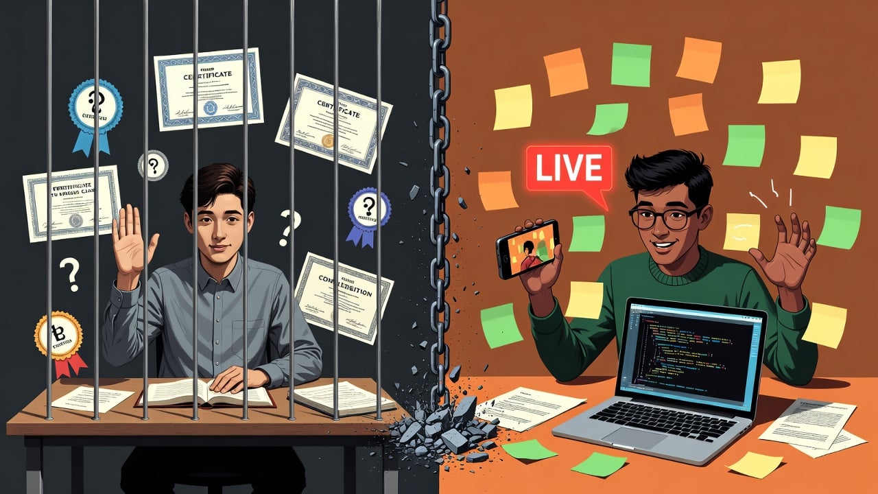 Issue #17: School Didn't Teach You to Learn. It Taught You to Wait for Permission.