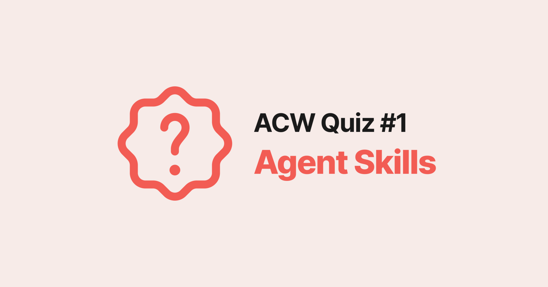 Agentic Coding Weekly Quiz #1: Agent Skills