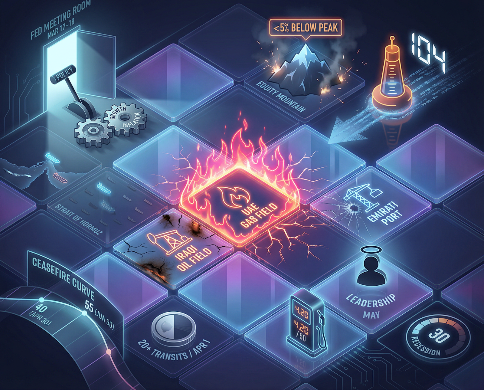 Iran Hits UAE Gas Field | FOMC Convenes | Monday's Rally Reverses | The Infrastructure Markets Said Was Safe