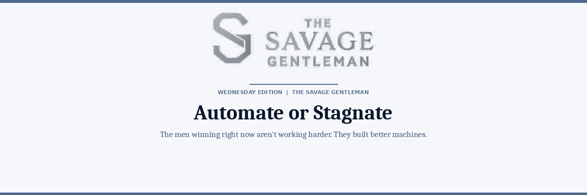 Automate or Stagnate