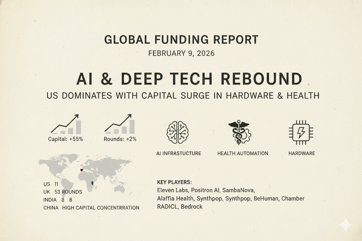 Weekly Funding rounds / Statistics / Insights of February 10, 2026