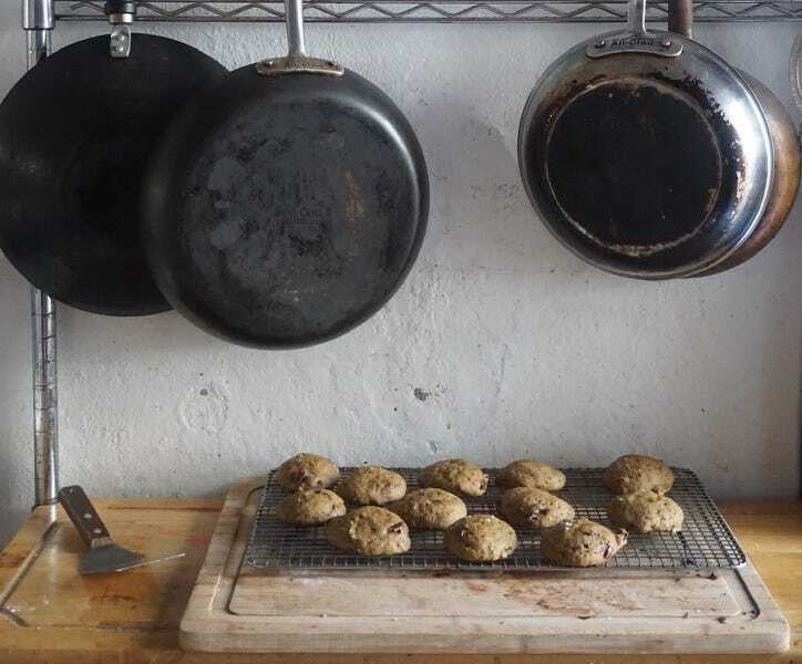 Soft Banana Chocolate Chunk Cookies