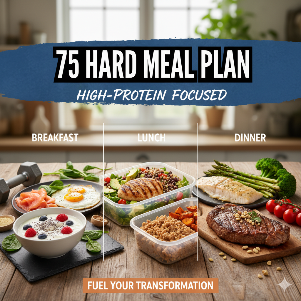 75 Hard Diet Plan: Meal Ideas, Recipes & Complete Nutrition Guide