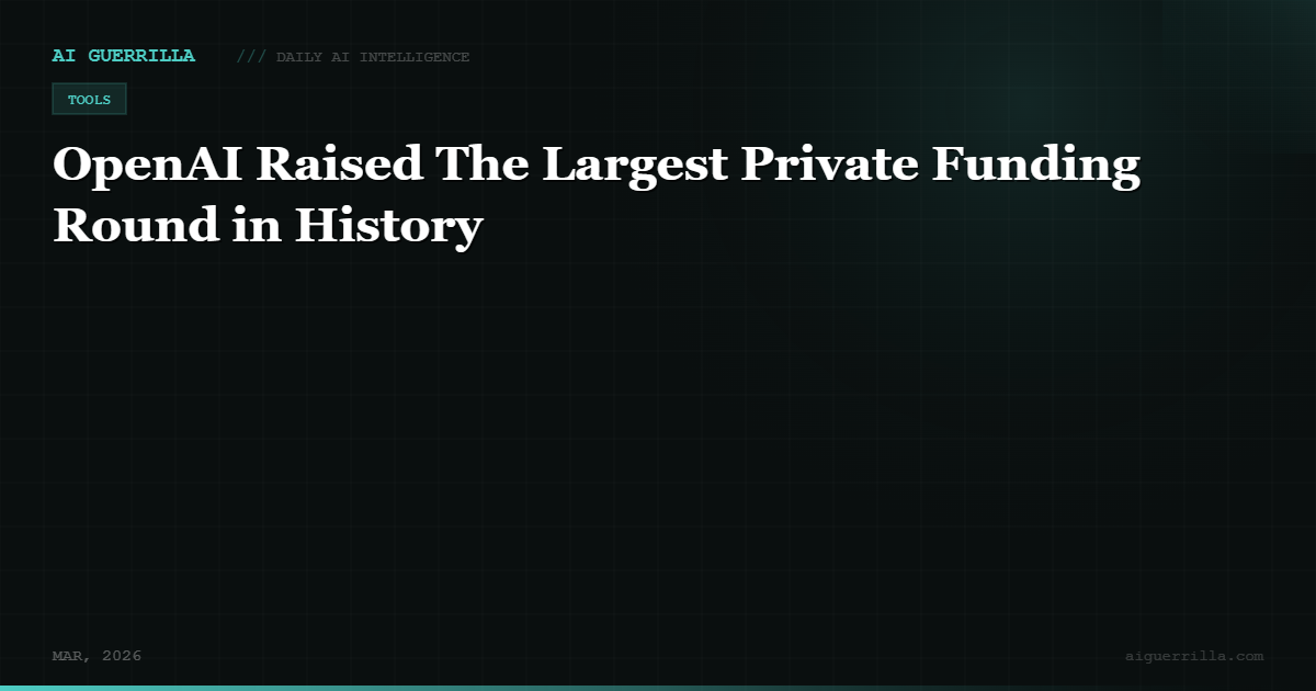 OpenAI Raised The Largest Private Funding Round in History