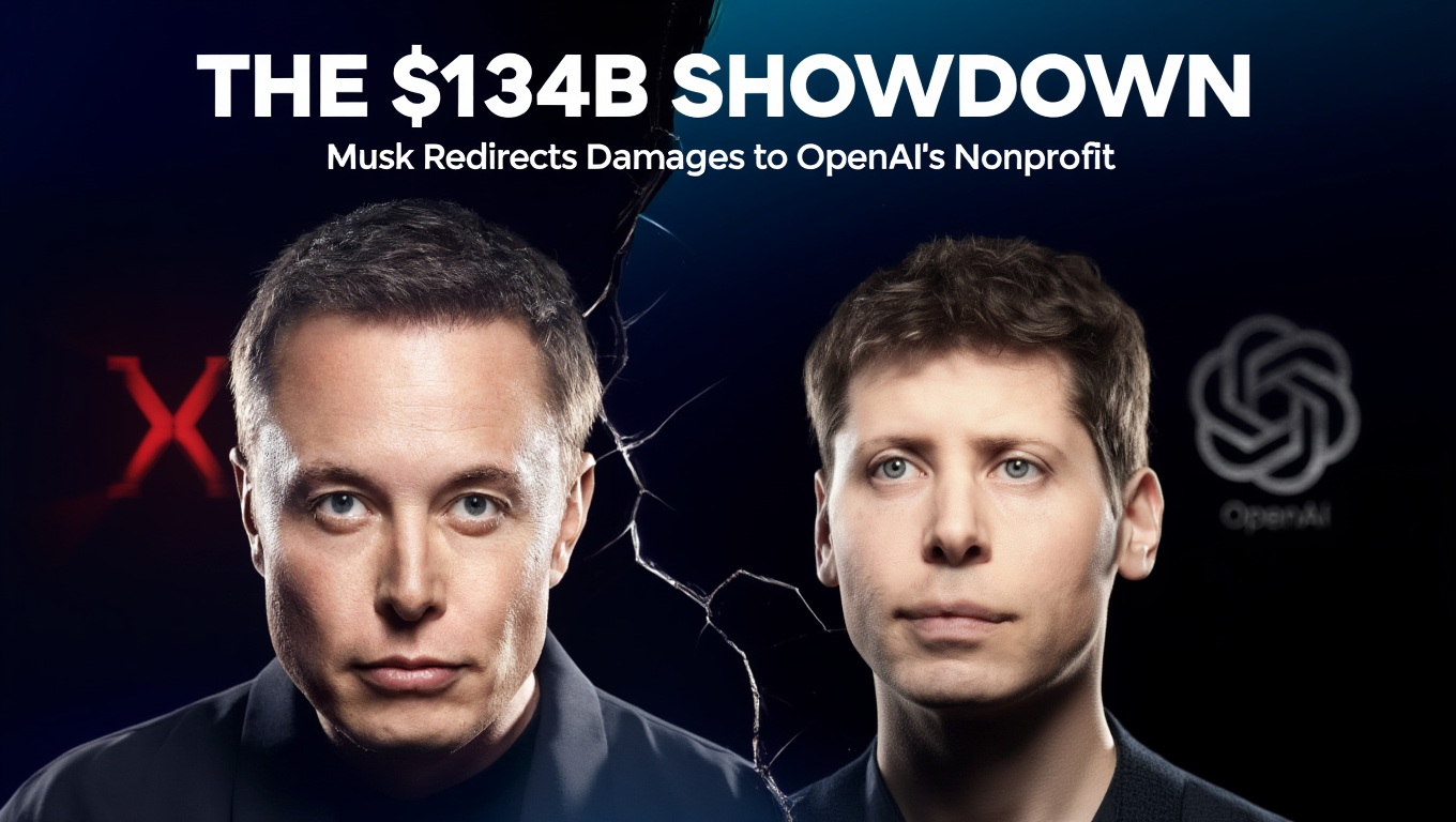 💰Elon Musk To Donate $134b from OpenAI Lawsuit