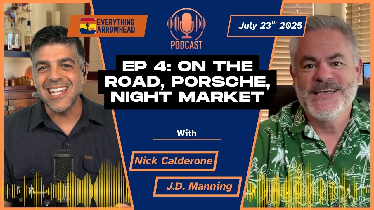 On the road, Porsche & a night market. Episode 4 of the Everything Arrowhead Podcast 