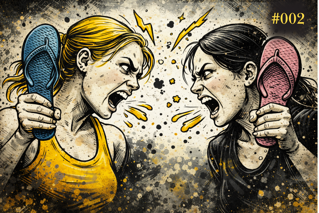 O dia que um chinelo quase causou uma guerra (e eu até agora não entendi porque)