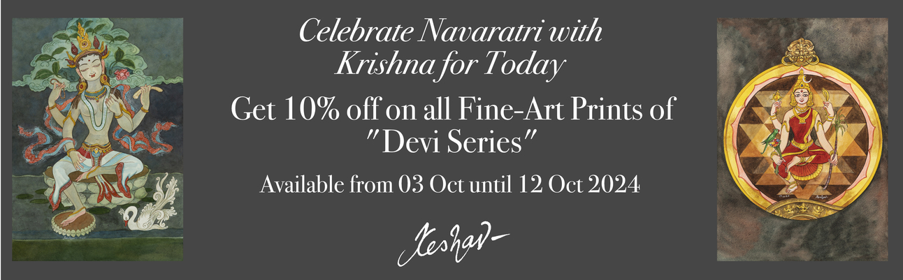 Celebrate Navaratri with Krishna for Today