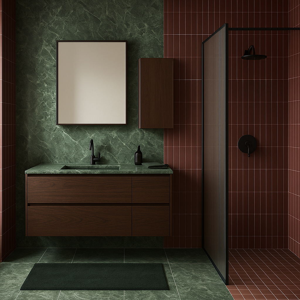 Nostalgi i badrummet: 60- och 70-talets färger är tillbaka