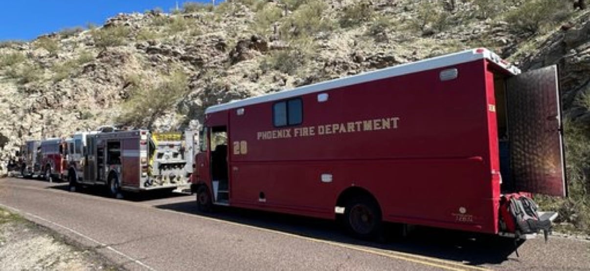 Hiker rescued & airlifted from South Mountain 
