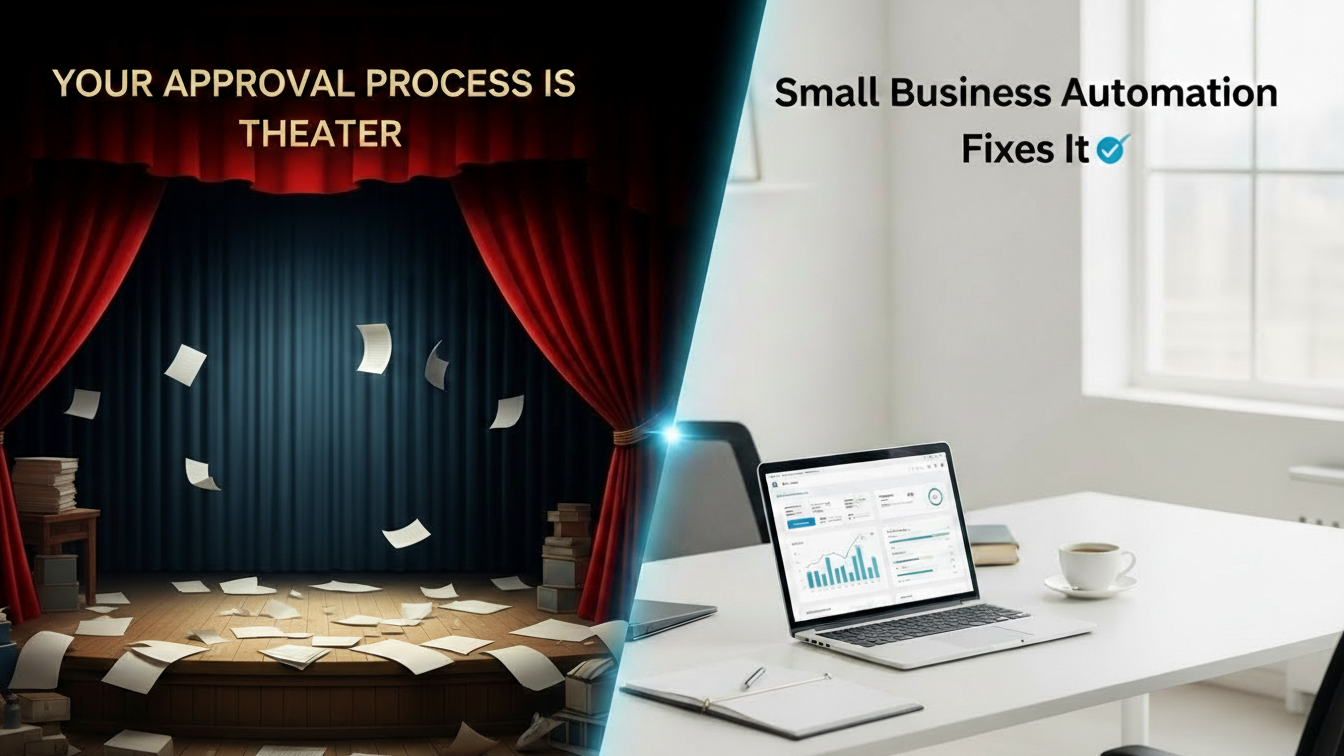 Your Approval Process Is Theater. Small Business Automation Fixes It