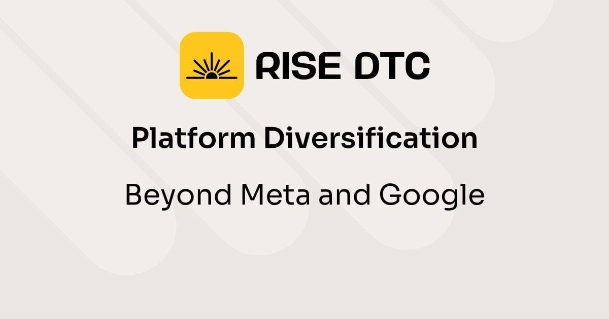 Platform Diversification: Beyond Meta and Google
